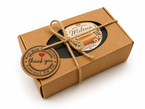 Jabón artesanal MILENA a base de Manzanilla, Avena y Caléndula